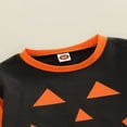 thumbnail image 4 of Bébé Garçon Garçon Fille Halloween Sweat-Shirt Citrouille Visage Imprimé Col Rond Manches Longues Pulls, 4 of 6
