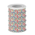 thumbnail image 2 of 5 Rolls Christmas Ribbon 1.5 inch Wide Decorative Ribbon for Gift Wrapping and Holiday Decorations Colorful Doodles, 2 of 7