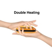 (2 pack) Ozark Trail 5200mAh Rechargeable and Portable 3-Temperature Hand Warmer for Camping, Orange