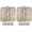 Antique Brass, variant on Stone Harbor Hardware 4" Door Hinges, 5/8" Radius Corner, Satin Stainless Steel, 2-Pack