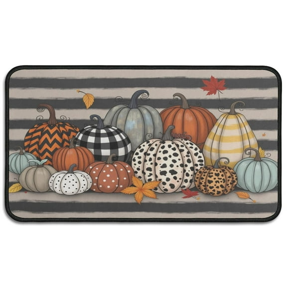 Happy Halloween Pumpkin Door Mat Decorations Ghost Boo Spooky Welcome Mat Plain the Indoor Door Mat/Outdoor Crystal Velvet 30x17 Inches