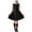 Black, variant on Girls School Uniform Set Campus Style Shirts&Dress&Necktie Set Short Sleeve Elastic Waist Pleated Skirts Back to School Wear Navy Size 5-6