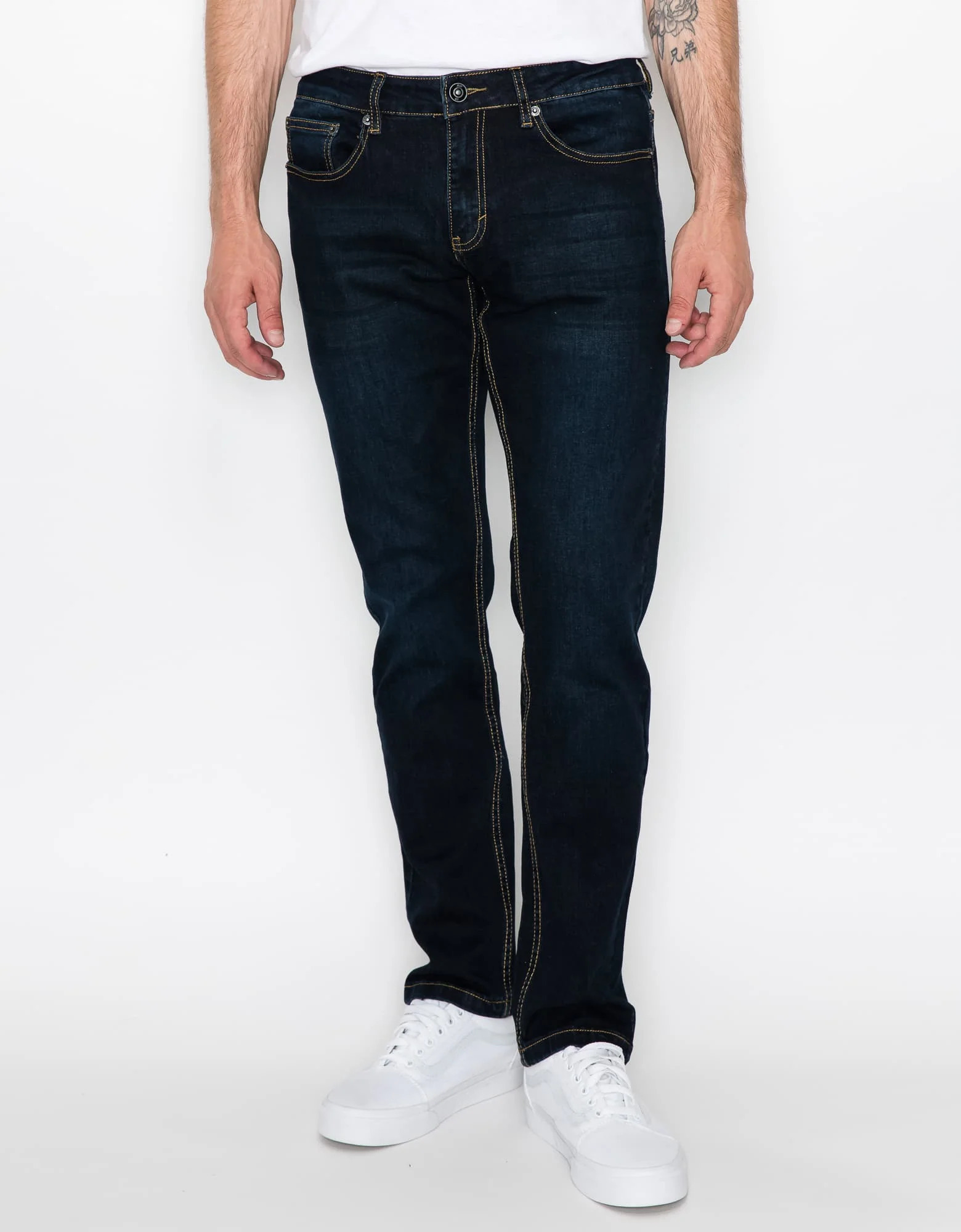 RING OF FIRE Men's 5 Pockets Slim Denim Stretch Jeans - image 3 of 11