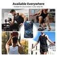 thumbnail image 5 of Daiia Golden Blue Mountains Printed Men's Tank Tops,Casual Soft Sleeveless Gym Muscle Shirts Bodybuilding Tee-Large, 5 of 8