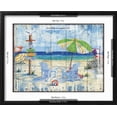 thumbnail image 5 of Art.com Beach Signs I Art Print by Paul Brent, Black Frame Wall Art, 21" x 17", 5 of 5