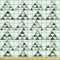 thumbnail image 2 of Geometric Fabric by the Yard, Modern Hand Sketched Triangular Little Continuous Pyramids Art, Upholstery Fabric for Dining Chairs Home Decor Accents, White Black Pale Taupe by Ambesonne, 2 of 5