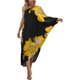 thumbnail image 1 of Xishao Mujer Kaftan Vestido Fuera del Hombro Caftan de Playa Cover Up Maxi Vestido Traje de Baño Estampado D-Yellow Floral D-Yellow Floral Xishao ropa, 1 of 2