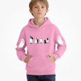 thumbnail image 2 of WAVSUF Kids Boys Hoodie, with Pockets Loose Fit Long Sleeve Fall Halloween Casual Sweatshirts Pink 9, 2 of 5