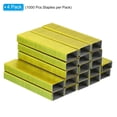 thumbnail image 3 of czcpp-Staples pour Agrafeuse, Lot de 4 (1000 Pcs Agrafes par Paquet) 26/6 Standard 1/4 Pouce Longueur Agrafes Sans Confiture pour Fournitures de Bureau à Domicile, Jaune, 3 of 4