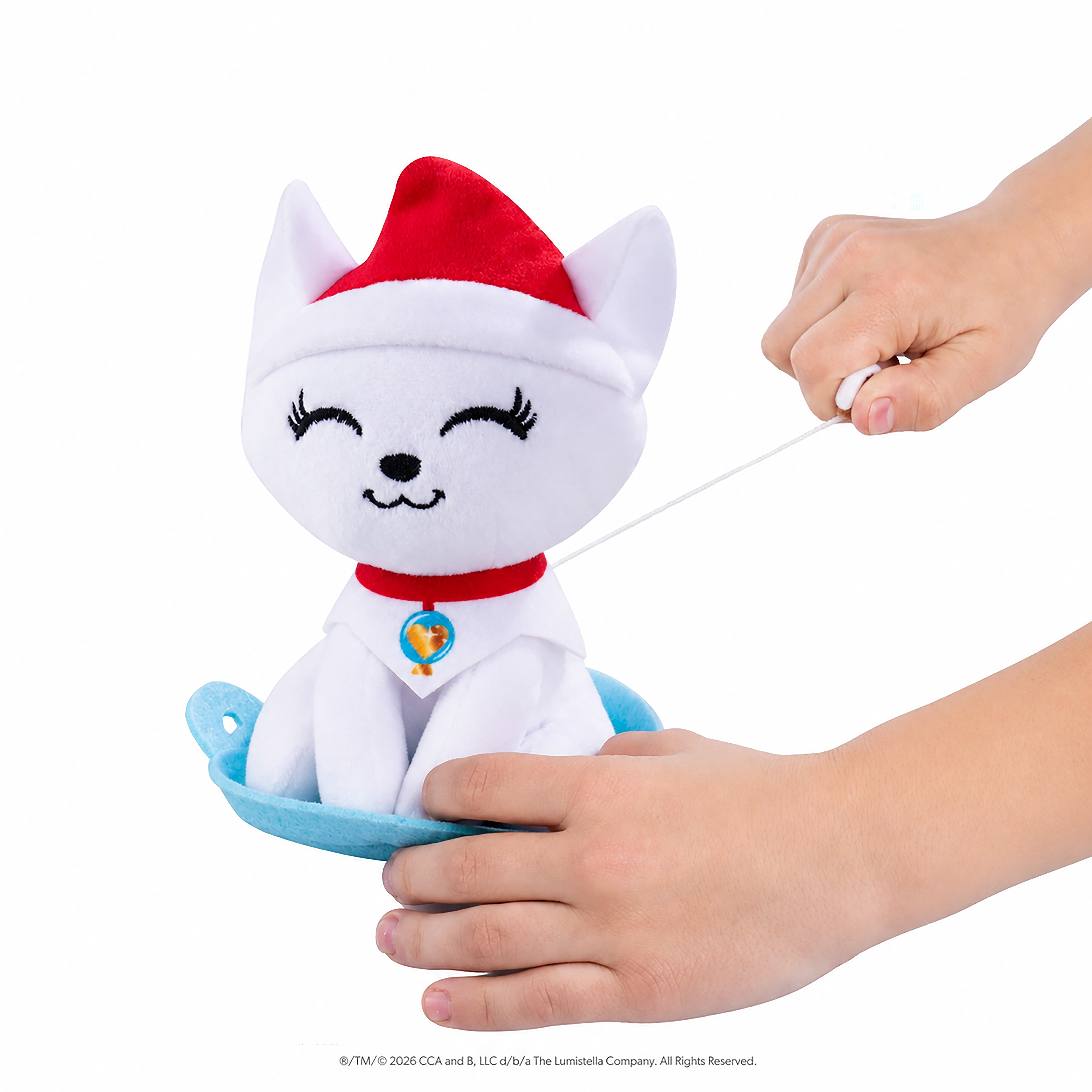The Elf on the Shelf Elf Pets Arctic Fox Sled Smashers Pull-Back Toy