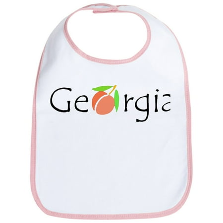

CafePress - Georgia Peach Bib - Cute Cotton Cloth Baby Bib Toddler Bib