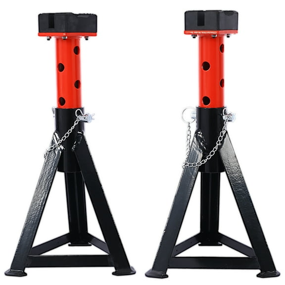 Olurrisa 3 Ton Jack Stands (6,000 lb Capacity) Pair - 6 Position Height Adjustable Auto Repair Axle Stands