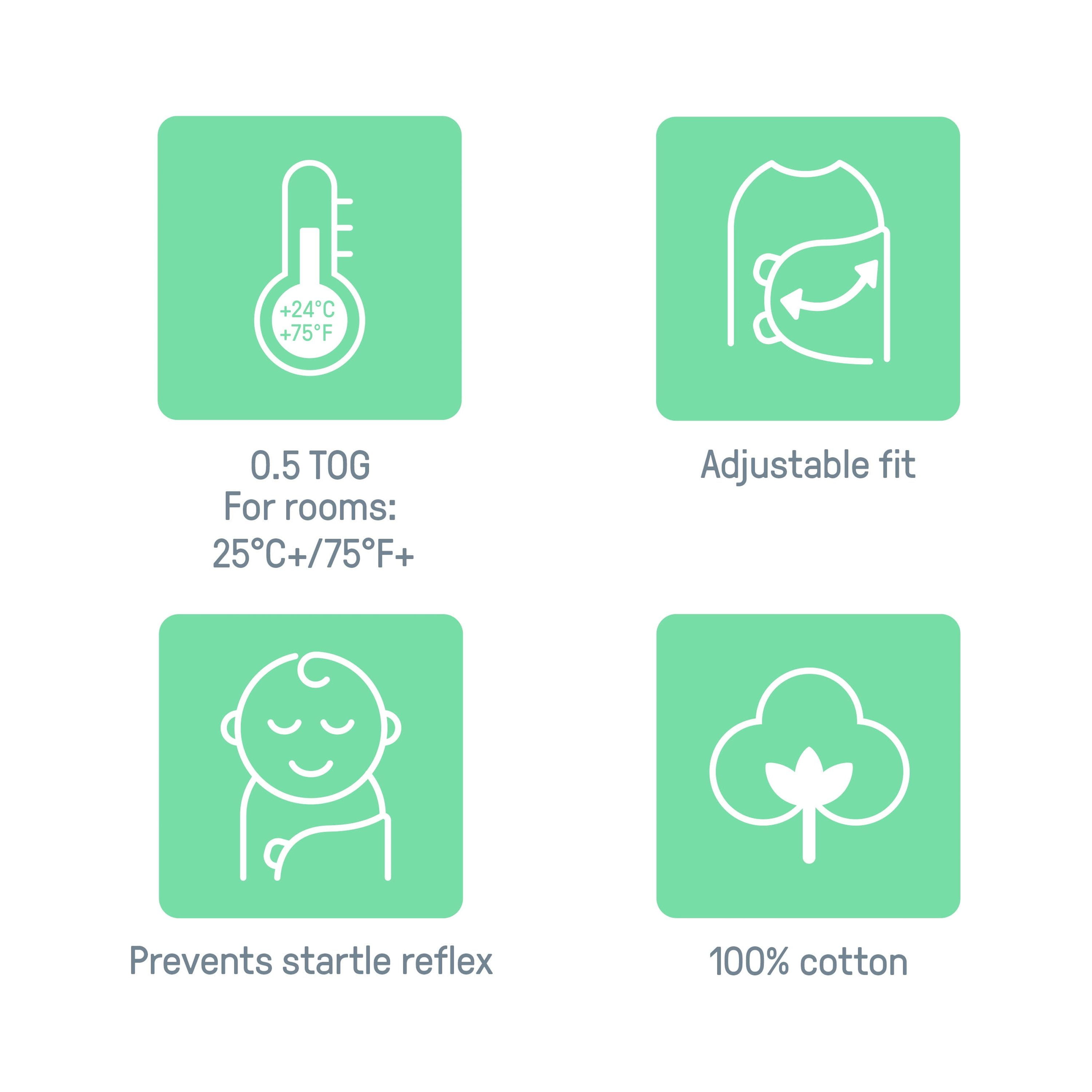 SwaddleMe by Ingenuity Original Swaddle for Baby, 100% Cotton, 3-6 Months, 1.0 TOG, 3-Pack - Superstar
