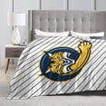 thumbnail image 4 of Quinnipiac University Logo Fleece Blanket, Very Soft Microfiber Flannel Blanket for Couch Warm and Cozy for All Seasons, 4 of 6
