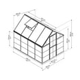 thumbnail image 5 of Palram - Canopia Hybrid 6' x 8' Greenhouse - Black, 5 of 9