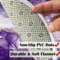 thumbnail image 4 of Drgilau Marble Texture Purple Memory Foam Polyvinyl Bath Rug, 19" x 31", Non Slip, 4 of 4