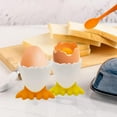 thumbnail image 3 of Egg Cups For Soft Boiled Eggs, Cartoon Egg Holders Soft Hard Boiled Egg Cups, Duck Egg For Breakfast Feet Fun Eggs, Tray, 3 of 8