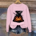 thumbnail image 5 of Halloween Printed Sweatshirts for Women Plus Size Round Neck Long Sleeve Basic, 5 of 6