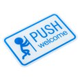 thumbnail image 1 of Unique Bargains Push Welcome Door Sign Acrylic Adhesive Gate Sticker Wall Marker, 1 of 5