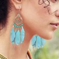 thumbnail image 5 of Earrings for Women Vintage Boho Feather Earrings Long Feather Earrings Earrings Bohemian Jewelry for Women, 5 of 6