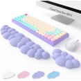 thumbnail image 1 of MesaSe Keyboard Cloud Wrist Rest 2PCS  High Density Memory Foam Keyboard Palm Rest  Ergonomic Keyboard Pad Wrist Support for Pain Relief  Mouse Pad Rest Support for Office/Computer/Laptop, 1 of 8