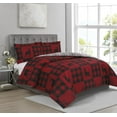 thumbnail image 1 of 3 Pieces Comforter Set Buffalo Check Dear, 1 of 1