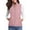 Pink, variant on Women'S Stand Collar Zipper Padded Quilted Vest with Pockets Pink M