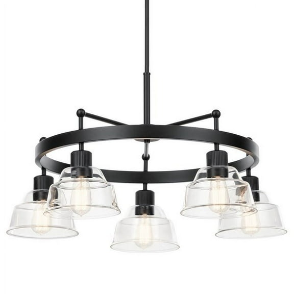 52403BK Kichler Lighting Eastmont - 5 Light Large Chandelier-Black Finish    -Traditional Installation