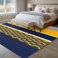 thumbnail image 5 of Area Rug 60×96in, Blue Yellow Gray Line Floor Carpet Living Room Rug, Abstract Geometric Stripe Non-Slip Welcome Mat Indoor Rugs for Bedroom Dining Room, 5 of 9