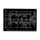 thumbnail image 1 of Fiudx Regla de Acero Inoxidable, Tarjeta de Conversión de Bolsillo Duradera, Herramienta Matemática Ligera, Escala Transparente para Uso Rápido, para Uso Diario, para Estudiantes, Profesionales E Ing, 1 of 2