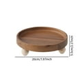 thumbnail image 2 of Pedestal de madera, elevador de madera, centro de mesa, decoración de moda, decoración L, 2 of 9