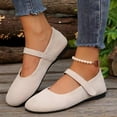 thumbnail image 5 of HTHLVMD Mary Jane Flats, Women's Barefoot Shoes Runing Casual Fashion Walking Sports Slip On Sneakers Yoga Zero Drop Sole Lightweight Breathable Minimalist House Shoes Summer Beach, White 8, 5 of 6