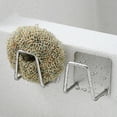 thumbnail image 1 of Organizador Escurridor de esponja de acero inoxidable, 2 uds., gancho organizador de paños de cocina autoadhesivo, 1 of 5
