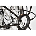 thumbnail image 5 of 1130 Geneva Collection Pendant 20"X23" Royal Cut Crystals (Clear) 5 Light Dark Bronze Finish, 5 of 8