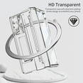 thumbnail image 7 of TECH CIRCLE Galaxy Z Fold 6 Case,Ultra-Thin Luxury Perfect Clear Plating Hard PC Crystal Transparent Kickstand Cover Anti-Scratch Shockproof Protection Case for Samsung Z Fold 6 5G 2024,Clear, 7 of 7