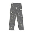 thumbnail image 5 of Xecao Airplane Routes Around The World Men's Straight Lounge Pajama Pants: The Ultimate in Comfortable Sleepwear, 5 of 9