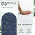 thumbnail image 6 of BPS Outdoor High Back Dining Chair Cushion Set with Ties and Zipper, 44"x21"x3.2", Water Repellent & Stain Resistant, Navy Blue, Set of 2, 6 of 9