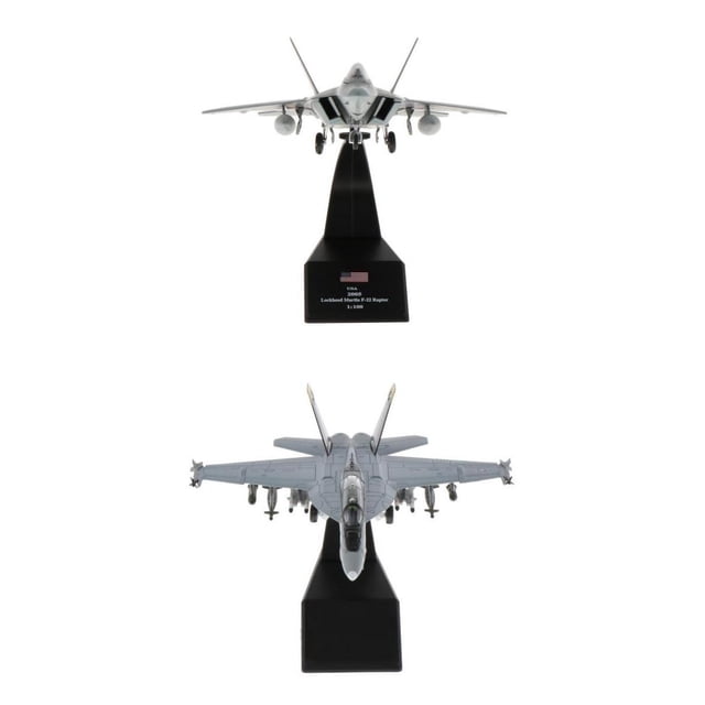 2Pcs 1/100 Plane & Strike Alloy Model Plane Adornos para El Hogar Sunnimix 1100 aviones de combate