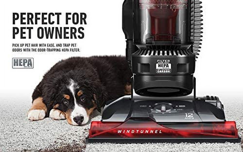 Hoover WindTunnel 3 Max Performance Upright Vacuum Cleaner, HEPA Media Filtration and Powerful Suction for Pet Hair, UH72625, Red - image 2 of 11