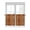 Gold Sienna, variant on Half Window Curtains 24 Inches Long, Leopard Texture Print Window Treatment Curtain Drapes, Orange Yellow Retro Farmhouse Short Curtains Tiers for Kitchen Over Sink, 27.5"x24", 2 Panels