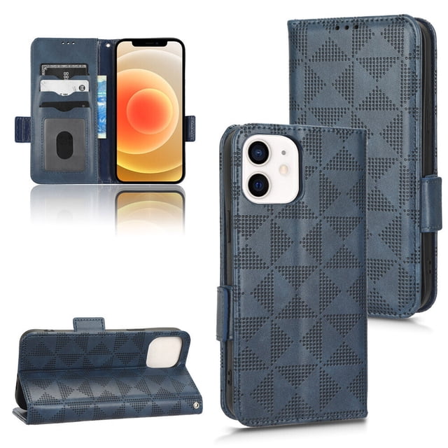 iPhone 12 Mini Case , Leather Wallet Cover Magnetic Full Body Shockproof Stand Flip Case for iPhone 12 Mini
