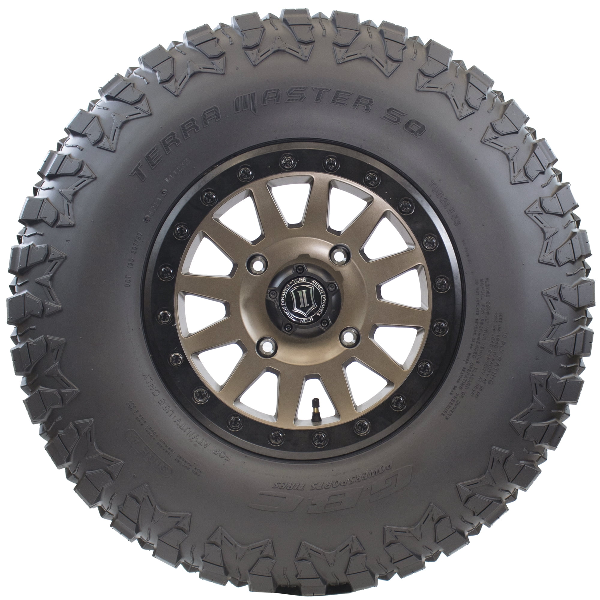 GBC Terra Master SQ AT33X10R15 10-Ply Rated SXS/UTV Tire (Tire Only)