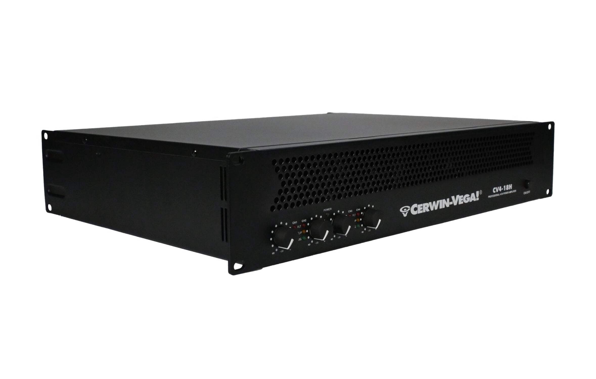 4-Channel Power Audio Amplifier, 1820W 120V-Bridging 8Ω - CV4-18H