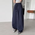 thumbnail image 2 of SJLDQY Girls Wide Leg Pants High Waisted Baggy Pants for Girls Casual Elastic Drawstring Waist Joggers, 2 of 5