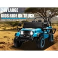 thumbnail image 2 of FINITO Kids Ride On Truck 24V with Remote Control Electric Powered Off-road Vehicle Car Toy for Boys Girls Age 3+ , Blue, 2 of 7
