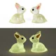 thumbnail image 1 of Conejo luminoso para decoración, micropaisajismo, manualidades, miniconejitos, adornos para decoración del hogar, lindas figuras en miniatura, 1 of 5