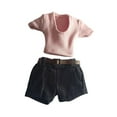 thumbnail image 1 of Figuras de acción a escala 1/12 perfke ropa camiseta pantalones cortos para muñecas 6 pulgadas estilo B, 1 of 9