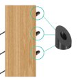 thumbnail image 4 of 30 Pack 1/4 Inch 45 Degree Angle Beveled Washer, T316 Stainless Steel Angled Washer for Cable Railing Stair Ends Wood Metal Posts, Black, 4 of 6
