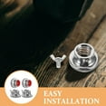 thumbnail image 2 of RUNROTOO 4pcs Barbell Lock Nuts Security Nuts For Household Dumbbell Bars Wear Resistant For Workouts, 2 of 7