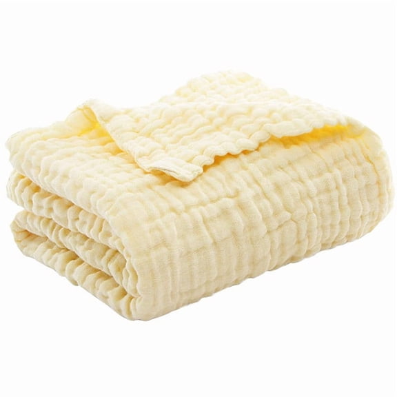 Daiosportswear Gentle Breathable Adult Muslin Blanket, Lightweight Summer Cover, 100% Cotton, Soft & Cool, Ideal for Travel, Sofa, Bed, 60x80 Inches